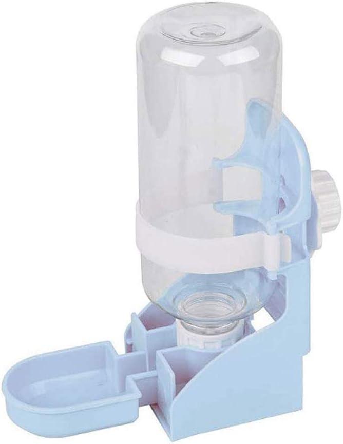 17oz Rabbit Water Bottle, Guinea Pig Water Bottle, Hanging Automatic Small Animal Water Bottle Bowl for Bunny Chinchilla Hedgehog Ferret Hamster (Blue)