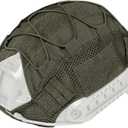 ATAIRSOFT Tactical Helmet Cover 500D Nylon Helmet Cloth for BJ/PJ/MH Airsoft Paintball Fast Bump Helmet in Size M/L/XL - Without Helmet (OD)