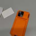 SSLOTSCASE for iPhone 15 Pro Case with Wallet, Orange