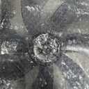 ZMISHIBO Low Profile Ceiling Fans with Lights and Remote, 20 Inch Flush Mount Ceiling Fan with Light, 3000K-6000K Dimmable Fandelier LED Fan Light, 6 Wind Speeds Black Ceiling Fans for Bedroom