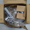 Kwikset Downtown Deadbolt Lock, Polished Chrome Square Exterior Keyed Front Entry Door, Pick Resistant SmartKey Rekey Security, Single Cylinder Dead Bolt (0.5" x 2.63" x 2.63")