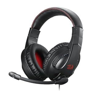 Redragon H211 Cronus White Wired Gaming Headset, Stereo Surround Sound, Noise-Canceling Microphone, Dynamic RGB Backlight, 40 mm Drivers, Over-Ear Headphones Works for PC/PS5/XBOX/NS (Grande)