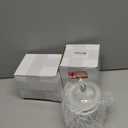 WHJY Set of 2 Airtight Glass Jars Decorative Jars, 22oz Jar of Hearts Cute Cookie Jar Decorative Jars with Lids Candy Jars for Candy Buffet Heart Shaped Lid (Drops Textured)