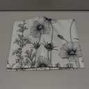 Black White Flowers Magnetic Dishwasher Cover,Dishwasher Covers for The Front Magnetic Dishwasher Panel Decals Cover for Kitchen 23x26 inch
