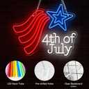 Neon Sign Outdoor for Wall Decor, Dimmable Neon Light Sign for Home Decoration, USB Power Light Home Table Decor for Living Room Dining Table for American Festival Celebration Home Decor 15.7"13"