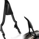 24" Sissy Bar Passenger Backrest Compatible for Harley Davidson 2009-2024 Touring CVO Road Glide, Street Glide, Road King, Ultra Limited