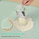Silicone Pastry Mat 24"*16" Extra Thick Non Stick Baking Mat Food Grade Silicone Dough Rolling Bake Mat with Edge Heightening