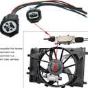 Cooling Fan Radiator Control Relay Module Connector Pigtail Wiring Harness Plug Fit Ford F-150 Focus Fusion Mustang Escape Taurus Lincoln MKZ MKX Mercury Milan Replace# 9U2Z14S411LB WPT-1361