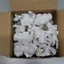 Tuanse 20 Sets Plug in Night Light Module Night Light Base with Shade Mounting Clip Plastic Lights Rotating Base for Making Your Own Decorative (White)