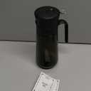 hoforife Glass 2 In 1 Olive Oil Dispenser Bottle for Kitchen Gadgets, Olive Oil Sprayer for Cooking, 18oz Black (Light Blockage, Olive Green)