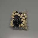 2 x DAZONGE Christmas Decorations, Felt Snowflake Garland and Wood Beads for Farmhouse Christmas Banner Decor, Wall, Shelf, and Holiday Decorations (Black)