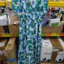 PRETTYGARDEN Women's 2026 Summer Boho Maxi Dresses Floral Short Sleeve V Neck A Line Tiered Flowy Long Beach Vacation Dress S 