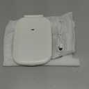 Rechargeable Travel Makeup Mirror with LED Light, Portable Light up Mirror, 3 Lighting Modes, 7x5 Inch Foldable Vanity Mirror for Desk or On The Go (White)