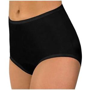 Carole Brand - Classic Nylon Panties For Women Full Cut, High Rise Briefs - Pack of 3 (12 PLus)