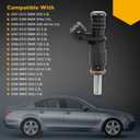 7531634 Fuel Injectors 6 Holes 6Pcs, Compatible with 2006-2012 BMW 328i 330i 530i 128i X3 X5 Z4 525i 528i 325xi 3.0L Engine, Replace# 13537531634