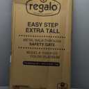 Regalo Easy Step Extra Tall Walk Thru Baby Gate, Bonus Kit, Includes 4-Inch Extension Kit, 1 Pack of Pressure Mount Kit and Wall Mount Kit, Platinum