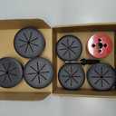 TuTuYa Desk Grommet, 6PCS Flexible 2-3/8 Inch (60mm) Desk Cable Grommet Desk Cable Hole Covers with Hole Saw, Ideal Solution for Office and Home Table Cable (Black, 2-3/8Inch_60mm)