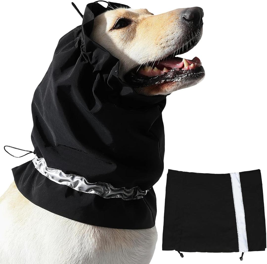 Dog Calming Hoodie, Windproof Rainproof Noise Reducing Hat, Warm Ear Cover Winter Hat, Ear Covers for Bath, Thunderstorms