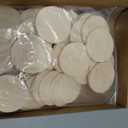 50 PCS 2 Inch Natural Slices - 0.2 Inch Thick Wood Blank Round Wood Discs for DIY Crafts Projects