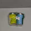 Kids Cups with Straws and Lids Leak Proof, 12oz Sippy Cups for Toddlers 1-3, 2 Pack Spill Proof Cup Stainless Steel Kids Cups with Lids for School, Outdoor (Blue & Yellow)