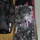 AISUNOURDOOR Lightweight Adjustable Trekking Poles, Aluminum Collapsible Travel Hiking or Walking Sticks for Women Children, with One Disposable Raincoat (Purple)