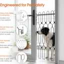 Metal Retractable Dog Gate for Front Door, Adjustable Pet Barrier & Door Blocker, Foldable Gate for Apartments, RVs, Indoor and Outdoor Use, 26 x 30