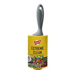Scotch-Brite Extreme Clean Lint Roller, 4" x 54.59 ft, 100 Sheets/Roll 2pcs