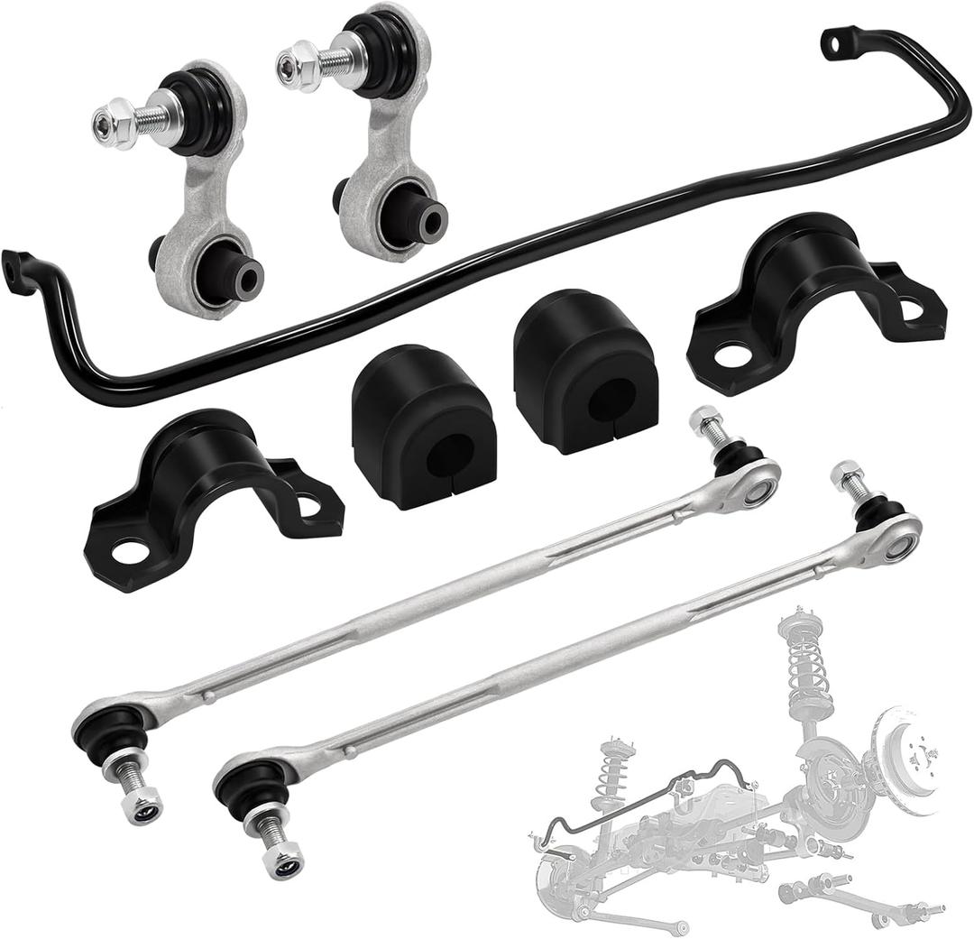 [16mm] Rear Sway Bar Kit Compatible with 20162021 Honda Civic (2 & 4 Door),with Front & Rear Sway Bar Links, Replaces 52300-TBA-A02 51320-TBA-A01 52320-TBA-A01K 750865 K750874