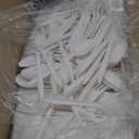 1,000 Plastic Disposable Soup Spoons Bulk White Medium Weight Disposable Silverware Plastic Cutlery Spoons