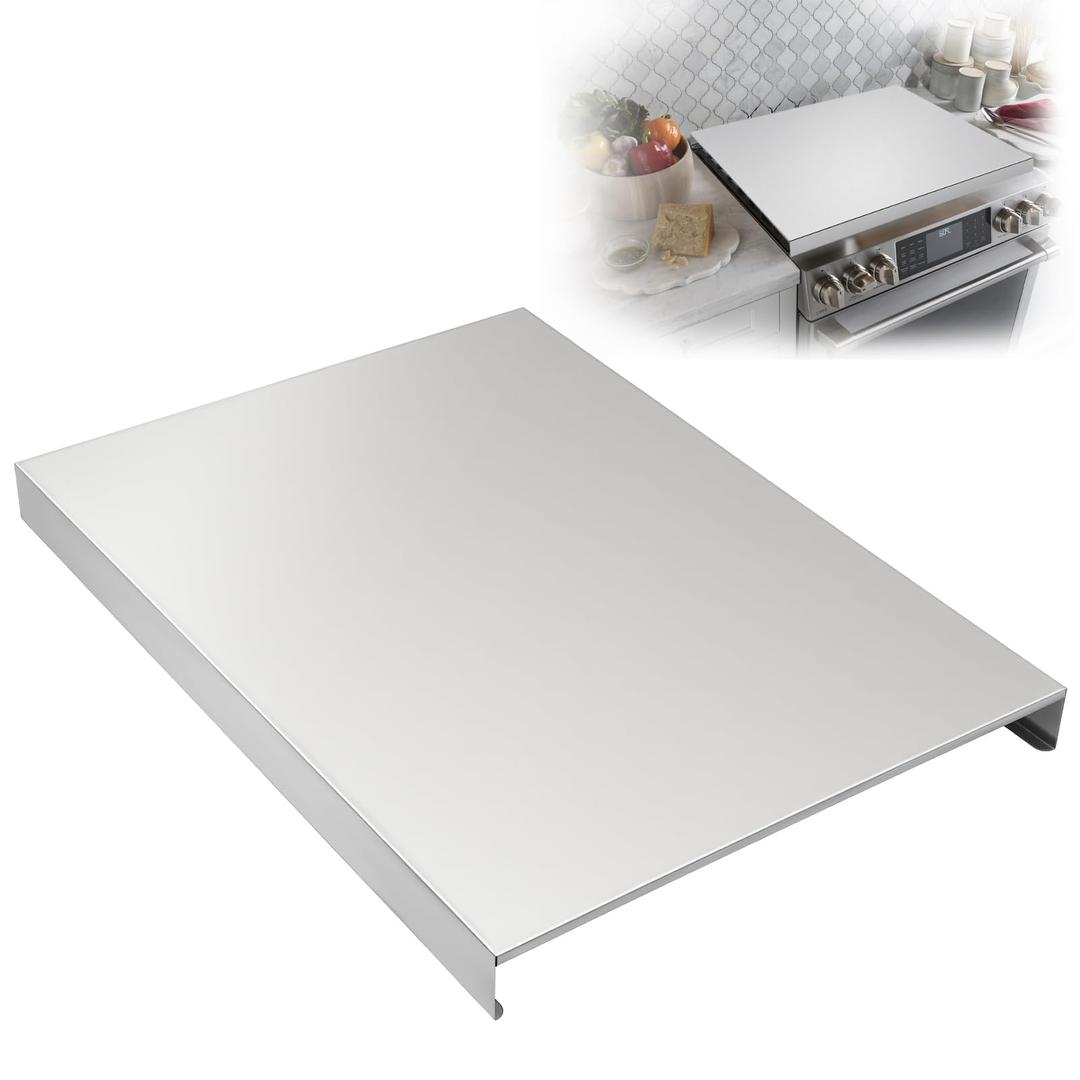 Gas Noodle Board Stove Cover: Mineye Gas Stove Top Cover Stainless Steel, Gas Stove Cover Board for Gas and Electric Stove Range Expanding Kitchen Space, Sliver, Large Size 30"x 22"x2.6"