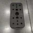 12.50 Lbs Each Rectangular 15" x 7.5" Machine Weight Plate for Training (QTY 4) 