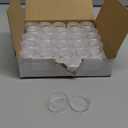 2/3/5 Gram Jars, 50 pcs, Clear Cosmetic Sample Containers, Round Plastic Pot Jars with Screw Lid, Mini Bottle for Make Up, Lip Palm, Cream, Lotion, 2g