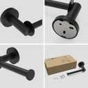 Toilet Paper Holder Matte Black Horizontal&Vertical 180 Degree Rotatable Three-Position Adjustable Tissue Holders Roll Holder Hangers Toilet Paper Stand SUS201 and Zinc Alloy Modern Wall Mounted