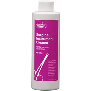 Surgical Instrument Cleaner, 8 fl. oz. (0.24 Liter) Bottles. Super Concentrate Formula for Manual and ultrasonic Cleaning or Soaking of Surgical Instruments, Accessories and Glassware.