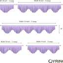 Energy Efficient Rod Pocket Curtain Valance Blackout valances for Windows for Living Room Kitchen and Bedroom Clove Purple Width 110 inch, 1 Panel