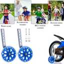 Training Wheels for Kids Bike, 1 Pair LED Flash Bicycle Training Wheels Children's Bicycle Adjustable Stabiliser Support Wheels for 12-20 Inch Kids Boy Girls Bikes