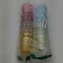 Amazing Abby - Arctic - 16-Ounce Insulated Plastic Tumblers (Set of 4), Double-Wall Plastic Drinking Glasses, Mixed-Color Reusable Plastic Cups, BPA-Free, Shatter-Proof, Dishwasher-Safe