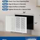 Vent Cover, Return Air Filter Grille for Wall and Ceiling, Fits 20"×14" Duct Opening, Residential & Commercial Applications, Easy Installation with Screws, 20x14 IN -1PCS