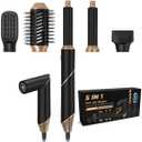 5 in 1 Blow Dryer Brush, Hair Dryer Brush with Detachable Air Styler, Negative Ionic Hair Dryer with Attachments, Hair Dryers for Women Volumizer, Straightener, Drying