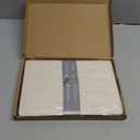 Seorsok Compatible with MacBook Air 13 Inch Case 2022-2018 Release A1932 A2179 M1 A2337 Touch ID, Elegant Leather Plastic Hard Shell Case with Keyboard Cover, Beige Woven Fabric No Logo Cutout Design