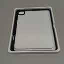 MagicKeyboard Compatible Case for iPad Pro 11 inch M4/M5 2024/2025, Cover with Apple Pencil Holder for Smart MagicKeyboard Folio Slim Durability, Durable Leather, (Keyboard Not Included), Clear, Black