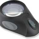 Carson LumiLoupe Ultra 5x LED Lighted Stand Loupe Magnifier with 3 Brightness Settings (LL-88)
