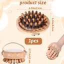 ElevateTech Meridian Pressure Brush,Wood Therapy Massage Tool for Belly Fat | Wooden Meridians Massager Comb, Handheld Massage Body Brush, for Cellulite Remover, Lymphatic Drainage, Muscle Pain Relief