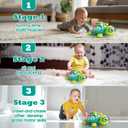 Baby Toys 6-12 Months, Musical Turtle Tummy Time Developmental Crawling Toy for 6 7 8 9 10 Months, Educational Bilingual Infant Toy 6-9-12 Months, Baby Boy Girl Birthday Gifts