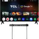 TCL 32-Inch Class 3 Series 1080p FHD LED Smart Roku TV + Wall Mount Dual-Band Wi-Fi Compatible with AlR Play Alexa and Google Assistant