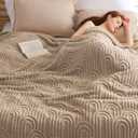 Bedsure Fleece King Size Blanket for Bed - Super Soft & Cozy, Fluffy Blankets for Women & Girls, Ideal for Sofa & Couch, Brown, 108x90 Inches