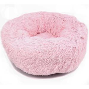 Calming Donut Dog and Cat Bed,"21x21" Pink