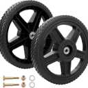 HQPASFY 12 Inch Lawn Mower Wheels 2 Pack 12" Push Lawn Mower Wheels with Bolts & Nuts kits Fit Most Standard Push Lawn Mowers Garden Trucks Garden Carts Generator Hand Trucks Lawn Tractors (12"1.75")