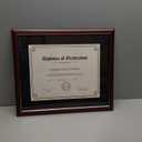 GraduatePro 11x14 Diploma Frame with Black over Gold Mat or Display 15x18 Certificate without Mat, Solid Wood & UV Protection Acrylic, Cherry Finish with Gold Trim