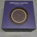 Hotmoon Alarm Clock with Sound Machine for Sleep, Luna Pro Dual-Stage Alarm, 507 Non Looping Sounds, Smart Night Light & Timer, Pink Green Brown White Noise Machine for Sleeping Adult Office Plug in (Medium, Black)